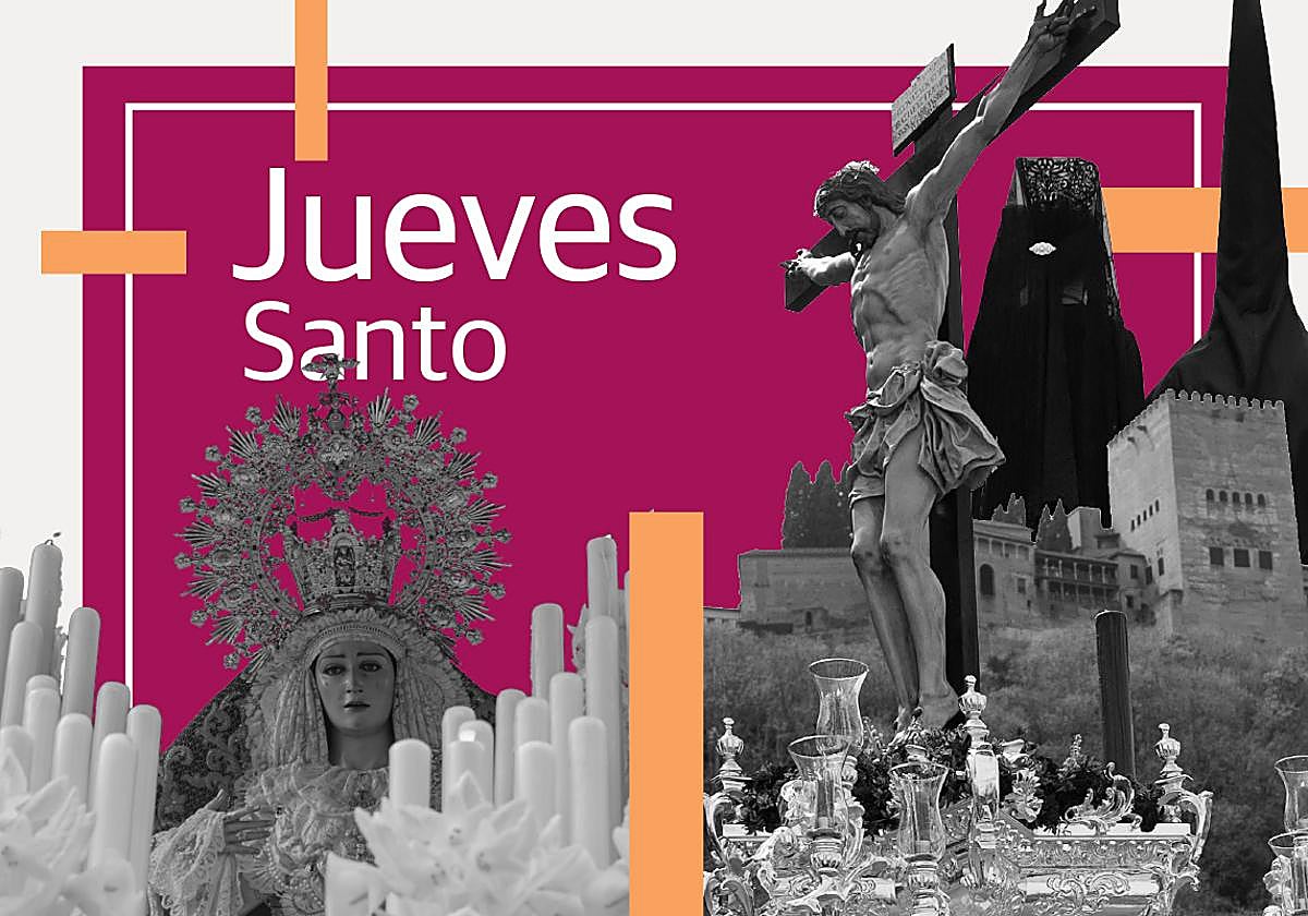 Horarios y recorridos de todas las procesiones el Jueves Santo en Granada